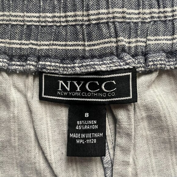 Striped drawstring capri pants - Picture 3 of 8